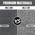 thumbnail image 6 of NEWEEN Chenille Bathroom Rugs Soft Non-Slip Super Water Absorbing Shower Mats, 16"x24", Grey, 6 of 9