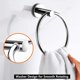 thumbnail image 2 of Towel Holder, Stainless Steel Towel Ring, 18 cm, Wall Mounted Round Towel Ring for Bathroom, Kitchen, Bedroom, etc., 2 of 5