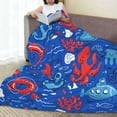 thumbnail image 6 of Pofeuu Nautical Animals Print Ultra-Soft Micro Fleece Blanket,for Bed Or Sofa,All Season Throw Blankets Flannel Blanket-50"x40", 6 of 7
