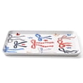 thumbnail image 2 of Cook with Color Melamine Serving Tray, Lightweight Plastic Tray for Serving Food and Drinks, Patriotic Bow, 2 of 5