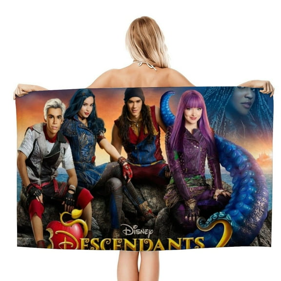Descendants Gifts Beach Towel for Women Girl Birthday Inspired Fan Bath Outdoor Music Lover