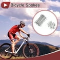 thumbnail image 2 of 36 Set 12G Radios de Bicicleta 80mm Radios de Rueda de Bicicleta Acero Galvanizado Tono Plateado, 2 of 7