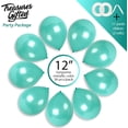 thumbnail image 2 of Pearl Turquoise Balloons - 12 Inch Latex Balloons - 36 Pack, 2 of 8
