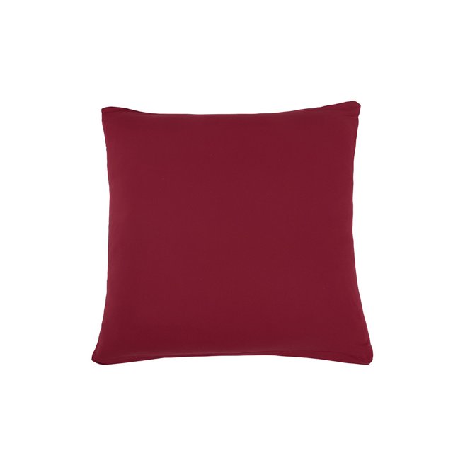 Inicio de poliéster elástico Zip Hasta asiento del sofá almohada cubierta del amortiguador del cojín 45 x 45cm Rojo oscuro Unique Bargains Almohada Funda