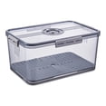 thumbnail image 1 of de Almacenamiento de Alimentos Frigorífico Produce Saver Organizador de Frigorífico Apilable Compartimento de Almacenamiento Cajones Cest Gris 335x225x153 Baoblaze Tapas de contenedores de almacenamiento, 1 of 7