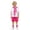 j-367Hot Pink205, variant on Boys Performance Outfit Sets Colorful Cheerleader O-Neck Tee Shorts Kindergarten Graduation Photo School Play Party Versatile Kids Outfit Sets Everyday Wear