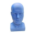 thumbnail image 4 of Mannequin pour Homme Présentoir de Tête de Mannequin Support de Postiche Bleu, 4 of 8