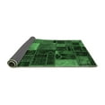thumbnail image 2 of Ahgly Company Indoor Square Oriental Emerald Green Modern Area Rugs, 5' Square, 2 of 4