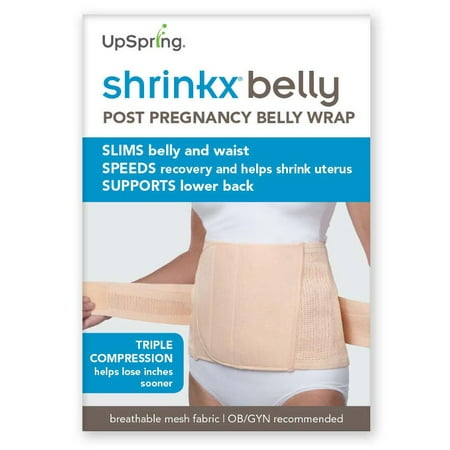 Shrinkx Belly Post Pregnancy Belly Wrap, Postpartum Belt, Nude,