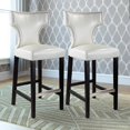 thumbnail image 3 of CorLiving Kings 30" Bar Height Barstool with Metal Studs, Set of 2, 3 of 4
