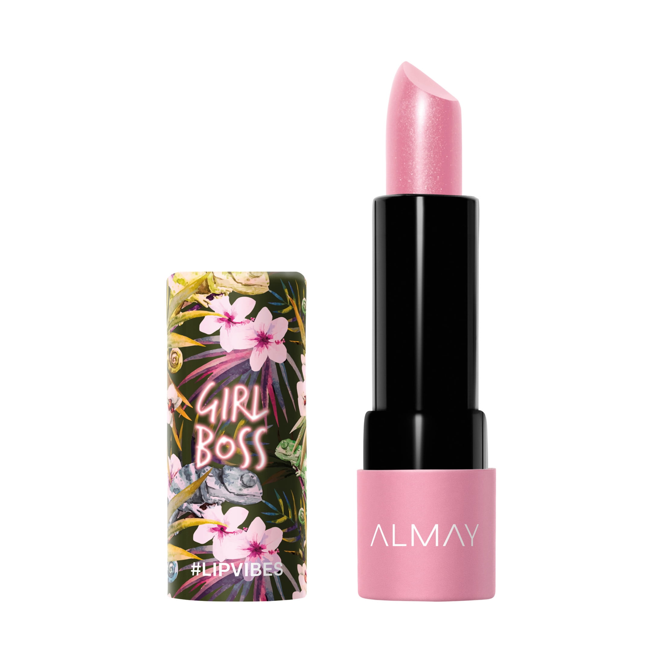 (2 pack) Almay Lip Vibes Hypoallergenic Cream Lipstick with Shea Butter, Girl Boss, 0.14 oz