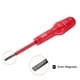 thumbnail image 3 of Uxcell 2 piezas 1000v destornillador eléctrico aislado 5x75mm CR-V destornilladores ranurados magnéticos, rojo, 3 of 5