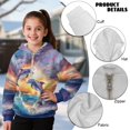thumbnail image 6 of Pzuqiu Dolphins Hooded Sweatshirts for Girls 10-11 Comfortable Lightness Children's Long Sleeve Sweatshirt Practical Fall Outfits Fashion Clothing Versatile for Teens Girls Kids, 6 of 7