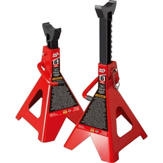 Torin BIG RED 6 Ton Double Locking 1 Pair Steel Jack Stands Torin BIG RED 6 Ton Double Locking 1 Pair Steel Jack Stands