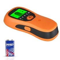 KFFKFF 5-in-1 Electronic Wall Scanner with Smart Sensor, LCD Display, and Audio Alert, Detects Metal, AC Wires, Joists, and Pipes, Orange