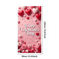 thumbnail image 1 of Valentine's Day Banner Heart Balloons Pink Roses Gift Box Backdrop Party Supplies Photography Props Romantic Decorations Festive Décor Background, 1 of 4