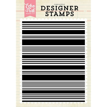 Echo Park Stamps 4"X6"-Stripe