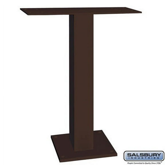 Salsbury Industries 19995BRZ Pedestal for 5 Door High Surface Mounted Cell Phone Lockers - Bronze
