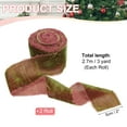 thumbnail image 2 of Uxcell Velvet Ribbons, Crinkled Handmade Frayed Edge Vintage Ribbons for Gift Wrapping Christmas Tree Ornament Cinnamon, 2 of 3