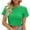 Green-01, variant on Mittory Women's Summer Popcorn Crop Tops Sleeveless Round Neck Going Out Tops Tank Tops