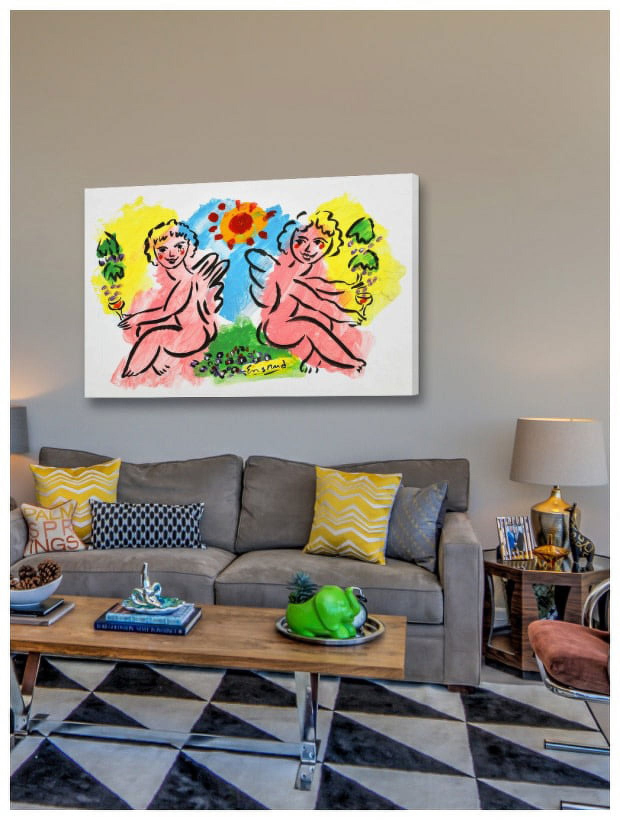 Marmont Hill "Cherubs" by Wayne Ensrud Painting Print on Canvas