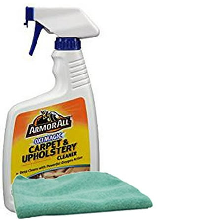 Armor All Oxi Magic Carpet and Upholstery Cleaner (22 oz.), Bundles with a Microfiber Cloth (2 (Best Way To Clean Cloth Upholstery In Car)