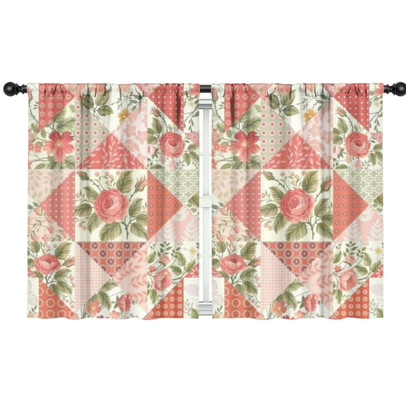 Blackout Kids Curtains,Pioneer Flower Floral Print Pattern Childrens Insulated Curtains Set Of 2,Bedroom Essentials,Toddler Room Decor 42"x54"