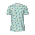 thumbnail image 5 of Wukai Sea Turtle Print Men's Short-Sleeved Mesh T-Shirt,Quick-Dry Short Sleeve Workout T-Shirt-3X-Large, 5 of 8