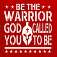 thumbnail image 5 of Wild Bobby Be The Warrior God Called You To Be Inspirational/Christian Women Standard V-Neck Tee, Red, Medium, 5 of 5