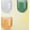Colorful 3PCS, variant on Wall Mounted Storage Holder, Transparent PS Plastic, Clear transparent white, 3.9x3.5x1.9 Inch, Adhesive Organizer for Cosmetics, Phone, Remote (Colorful 3PCS)