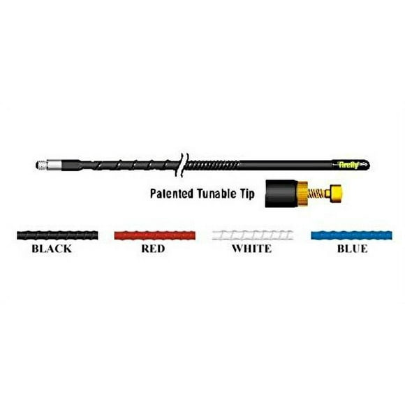 FireStik FL3-B Three Foot FireFly Antenna With Tuneable Tip (Black)