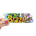 thumbnail image 1 of Soccer Oscar Niemeyer Brazil Graffiti Rectangle Bumper Sticker Notebook Window Decal, 1 of 1