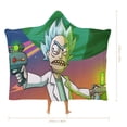 thumbnail image 2 of Rick And Morty Wearable Blanket Cloak Arctic Velvet Hooded Blanket Soft Fuzzy Hoodie Blanket Cape for Adults Kids 60"x80", 2 of 8