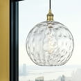 thumbnail image 4 of 616-1P-SG-G1213-12-Innovations Lighting-Athens Deco Swirl - 1 Light Mini Pendant In Industrial Style-14.75 Inches Tall and 12 Inches Wide-Satin Gold, 4 of 7