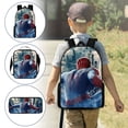 thumbnail image 5 of 3Pcs Fashionable Superhero Style Backpack Kit for Teens with Spider Lunch Tote and Pencil Holder Large Capacity Lightweight Schoolbag for Travel and Classroom Use, 5 of 5