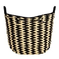 thumbnail image 5 of Household Essentials Zigzag Woven Paper Rope Basket, Black and Natural, 5 of 5