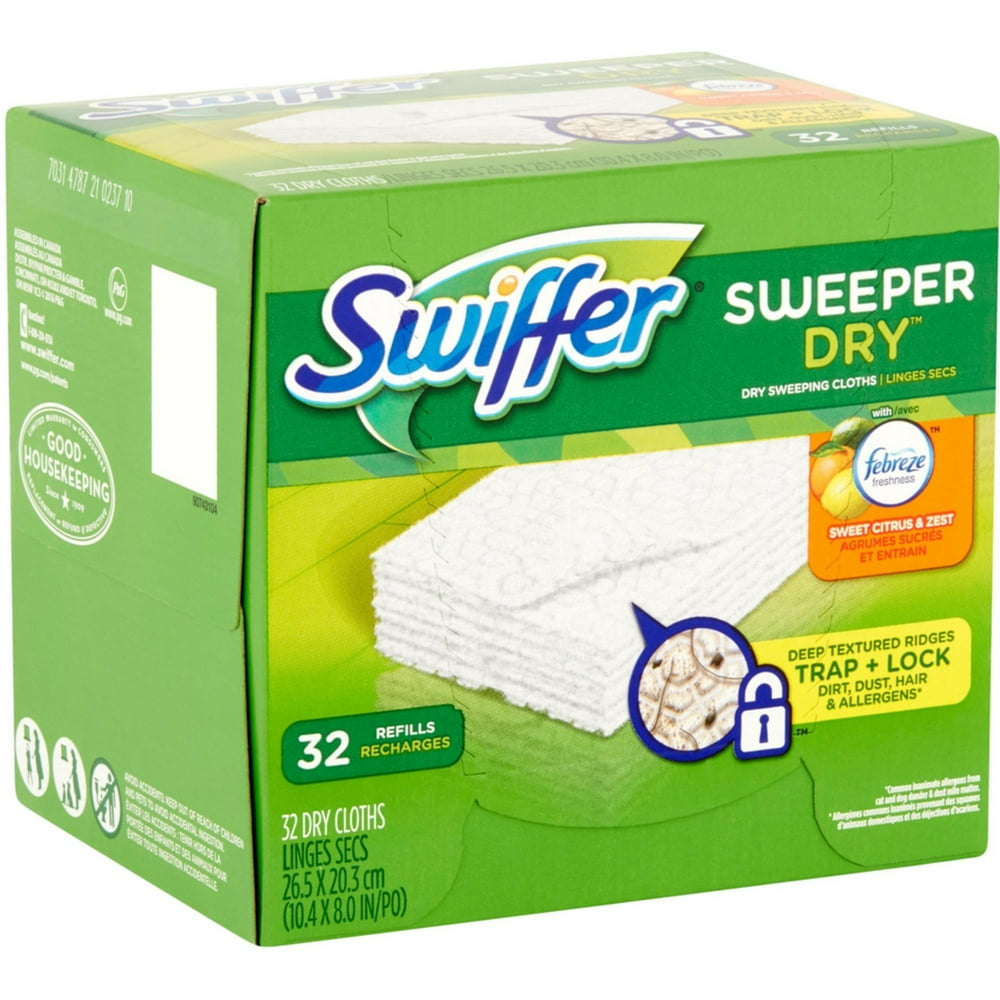 Swiffer Dry Refill Cloths Citrus 32ct