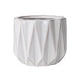 thumbnail image 1 of Better Homes & Gardens 5" Ceramic Geometric Pot-White, 1 of 8