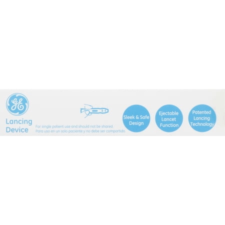 Ge100 Lancing Device, Sleek and Safe Design, Patented Lancing Technology