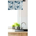 thumbnail image 3 of Ambesonne Whale Window Valance, Big Size Mammal Fish Motif, 42" x 18", Pale Blue Multicolor, 3 of 3