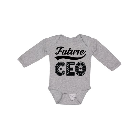 Inktastic Future CEO Boss Gift Boys or Girls Long Sleeve Baby Bodysuit