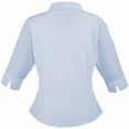 thumbnail image 2 of Premier Womens Poplin 3/4 Sleeve Blouse, 2 of 4