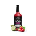thumbnail image 2 of (3-Pack) LAVA Premium Strawberry Margarita Mix Strawberry Daiquiri Mix, Made with Real Strawberries, Agave, Key Lime, No Artificial Sweeteners, Lots of Flavor, (3) 1-Liter (33.8oz) Glass Bottles, 2 of 6