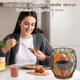 thumbnail image 2 of Letter Design Coffee Capsule Holder Hollow Iron Rack Snacks Candy Metal Storage Basket - Black Coffe, 2 of 5