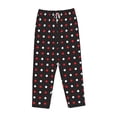 thumbnail image 4 of Haiem Red and white polka dots Women's Pajama Pants Ultra Lightweight Pjs Bottoms Sleepwear Bottom Pants With Pocket Drawstring-Large, 4 of 9