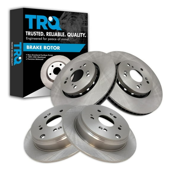 TRQ Front and Rear Brake Rotors Set Fits Select 2013-2018 Acura RDX