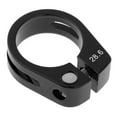 thumbnail image 3 of Abrazadera de tija de sillín de aleación con tornillo fijo para tubo de bicicleta, clip para sillín de bicicleta, color negro, 28,6 mm 黑色 28.6MM, 3 of 9