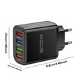 thumbnail image 4 of Cargador USB 3.1A 4USB Adaptador de pared de carga USB para iPhone Xiaomi Samsung Huawei, 4 of 9