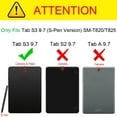 thumbnail image 2 of Funda Fintie Slim para Samsung Galaxy Tab S3 9.7, color negro, 2 of 9