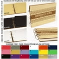 thumbnail image 6 of Darling Souvenir Personalized Engraved Laser Cut Wedding Guest Book Wooden Cover Sign-in Book Registry Guestbook Scrapbook-2W, 6 of 7